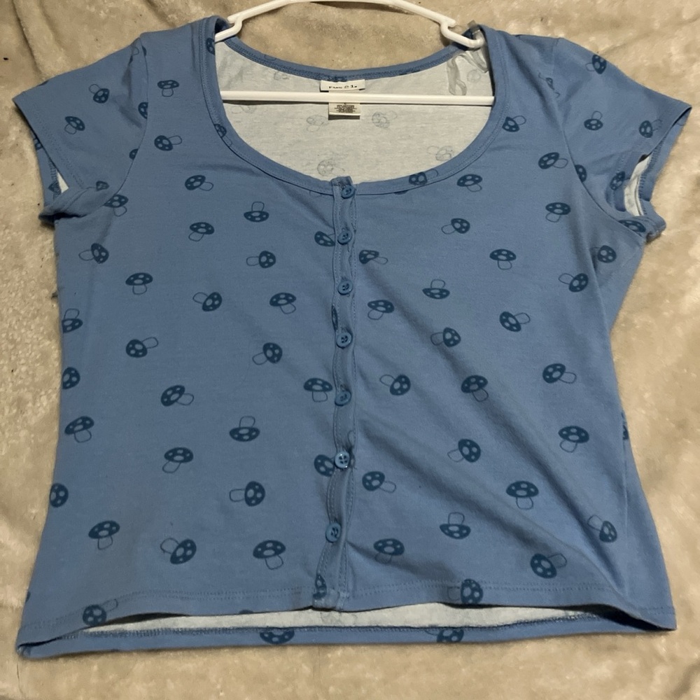 Rue21 Sky Blue Casual Tee